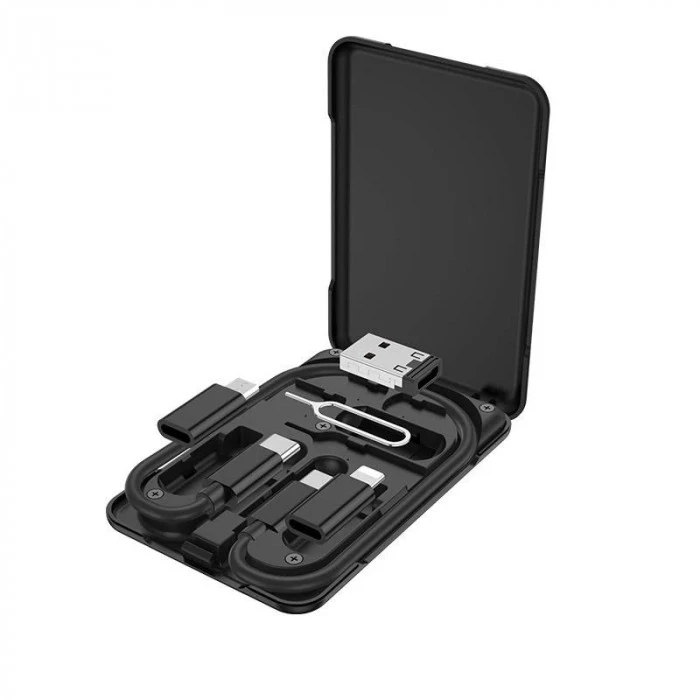 HOCO U86 Multifunctional 3 in 1 Treasure Charging Data Cable Storage Bag Case preview